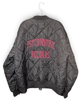 Psychopathic Records ICP Insane Clown Posse 3XL Quilted Bomber Jacket Coat Rare